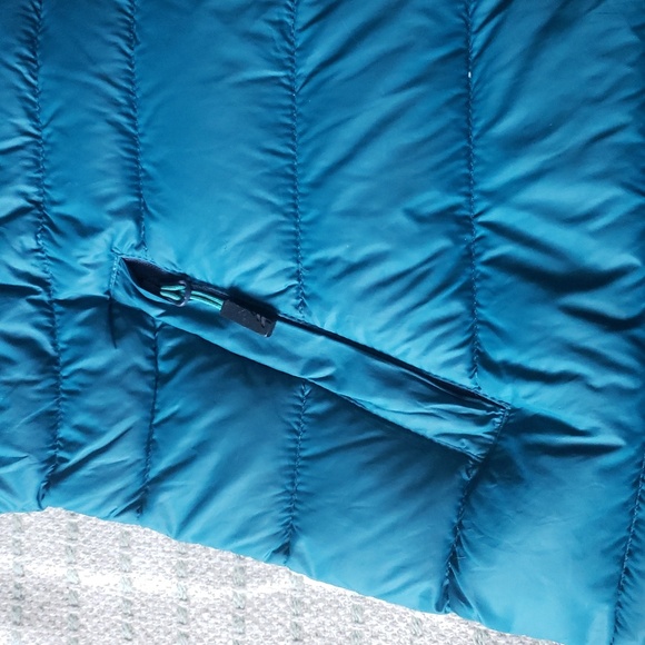 Woods women's water repellant down light puffer jacket teal green small - Picture 6 of 13